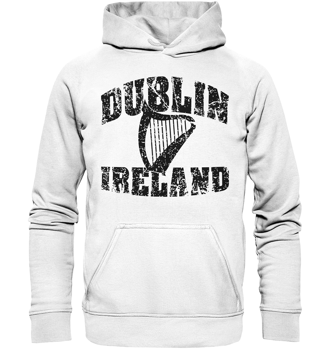 Dublin Ireland Harp - Basic Unisex Hoodie