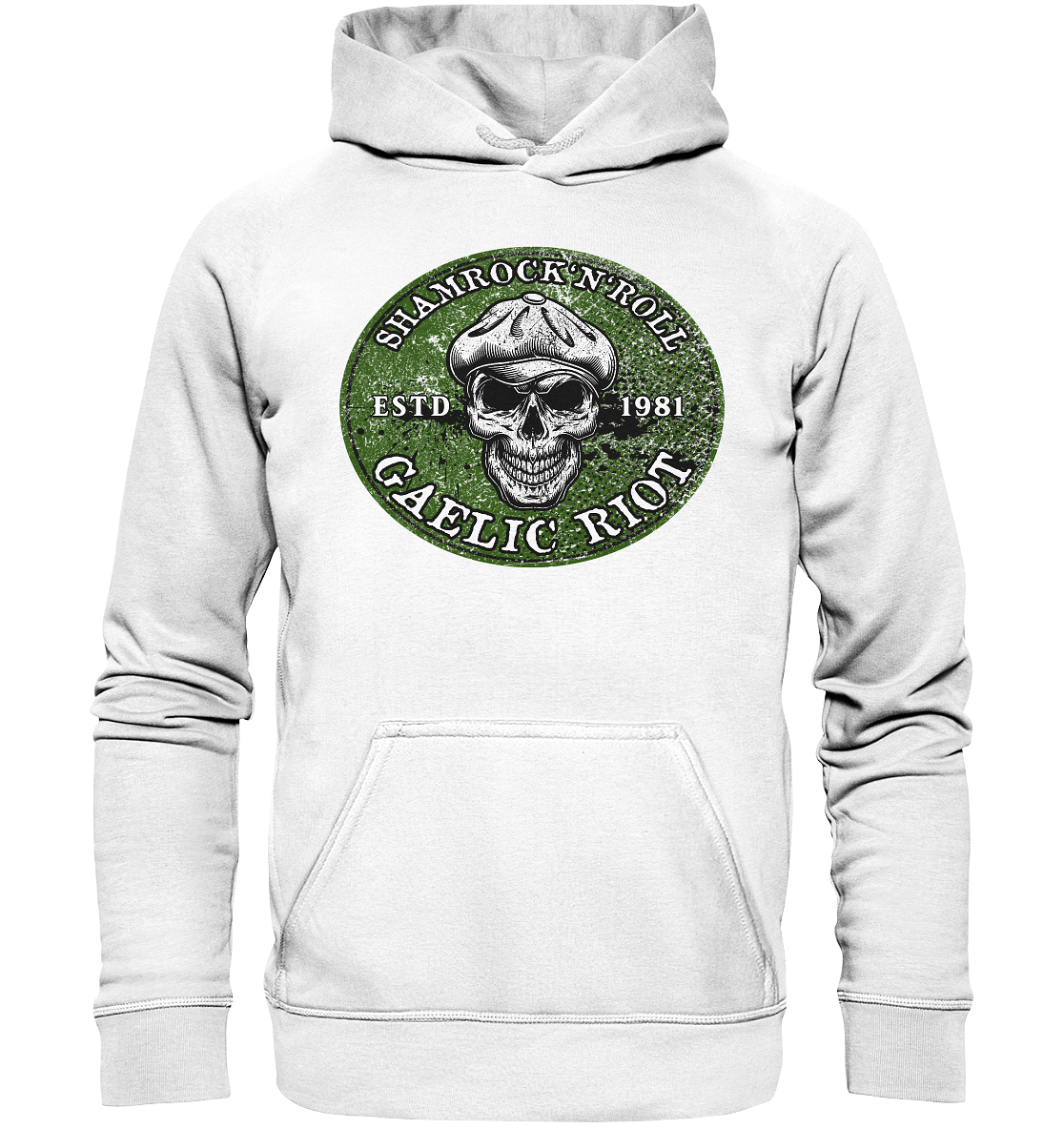 Shamrock And Roll "Skull / Gaelic Riot" - Basic Unisex Hoodie
