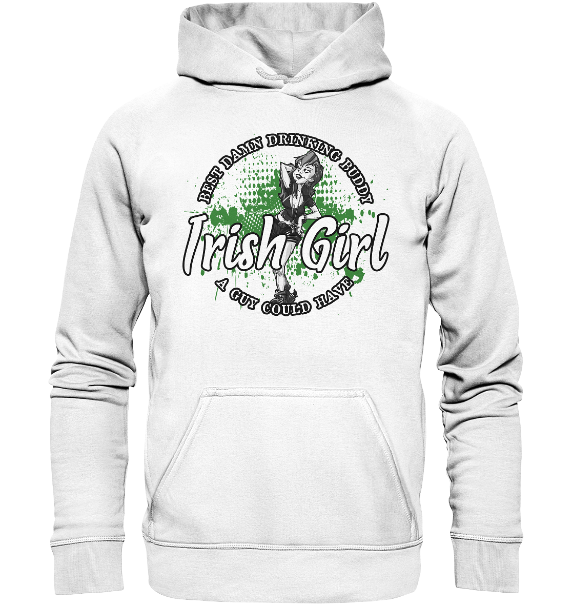 Irish Girl "Drinking Buddy" - Basic Unisex Hoodie