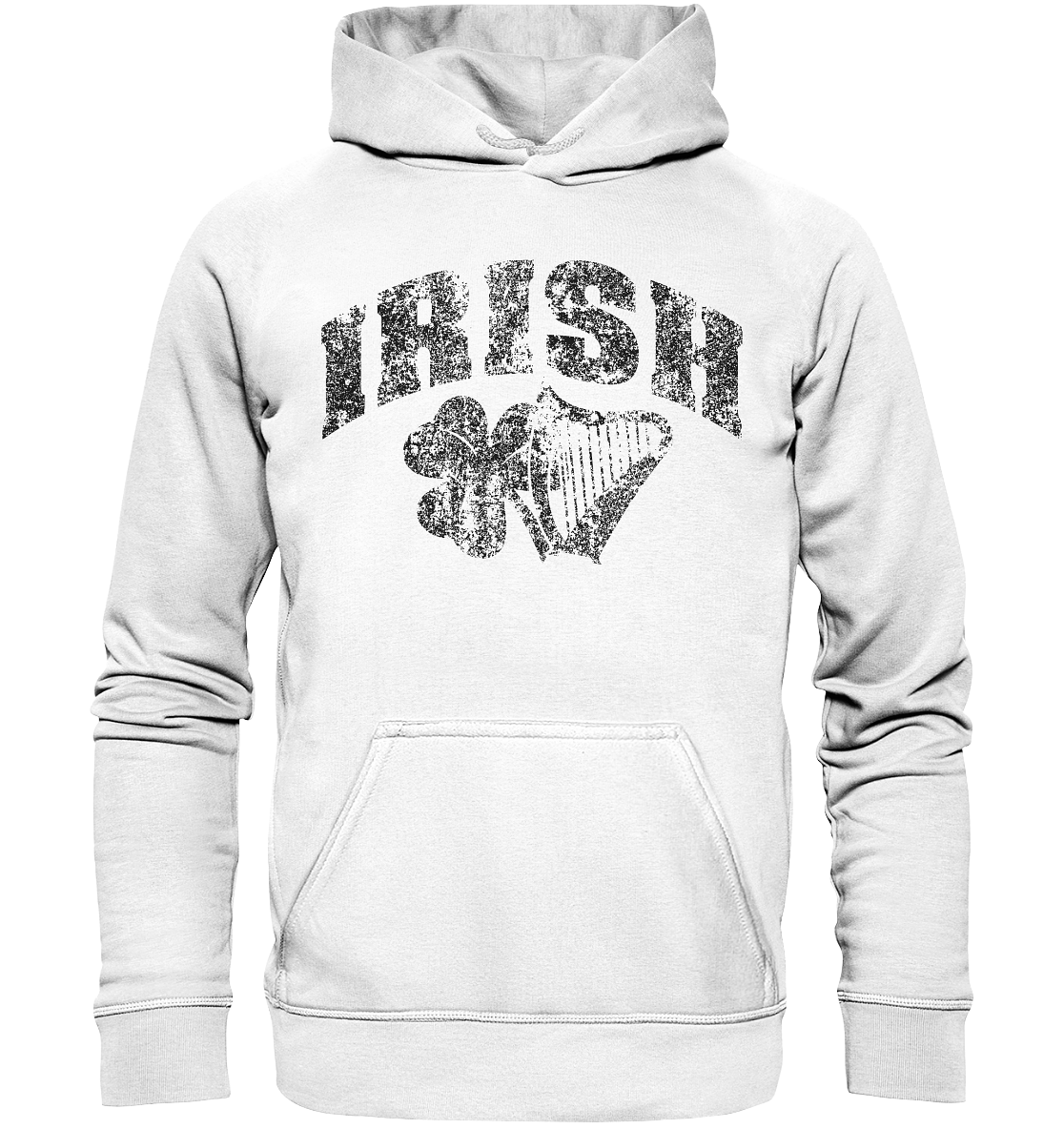 Irish "Shamrock & Harp" - Basic Unisex Hoodie