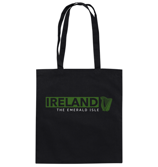 Ireland "The Emerald Isle / Harp" - Baumwolltasche