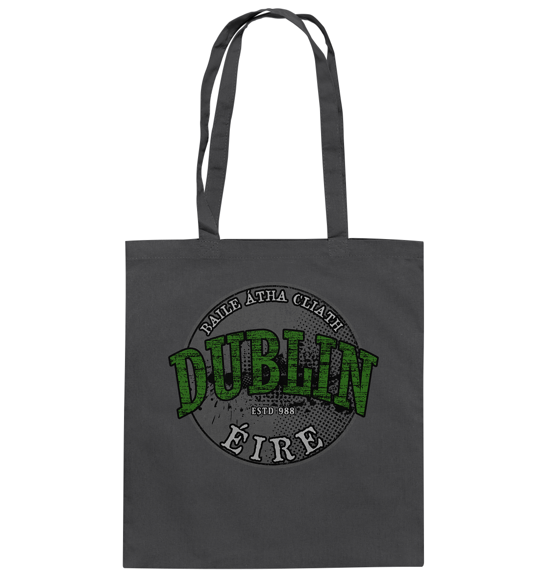 Dublin "Estd 988 / Baile Átha Cliath / Éire" - Baumwolltasche