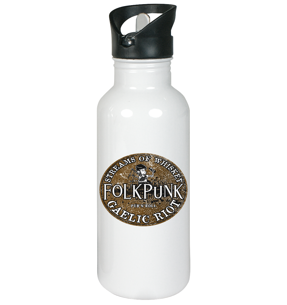 Folkpunk "Streams Of Whiskey" - Edelstahl-Trinkflasche