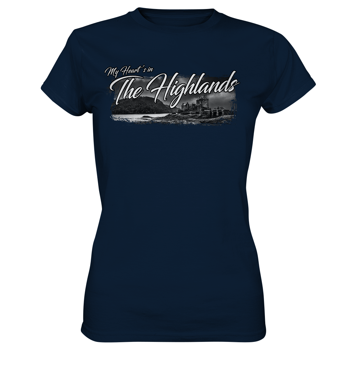 "My Heart's In The Highlands" - Ladies Premium Shirt
