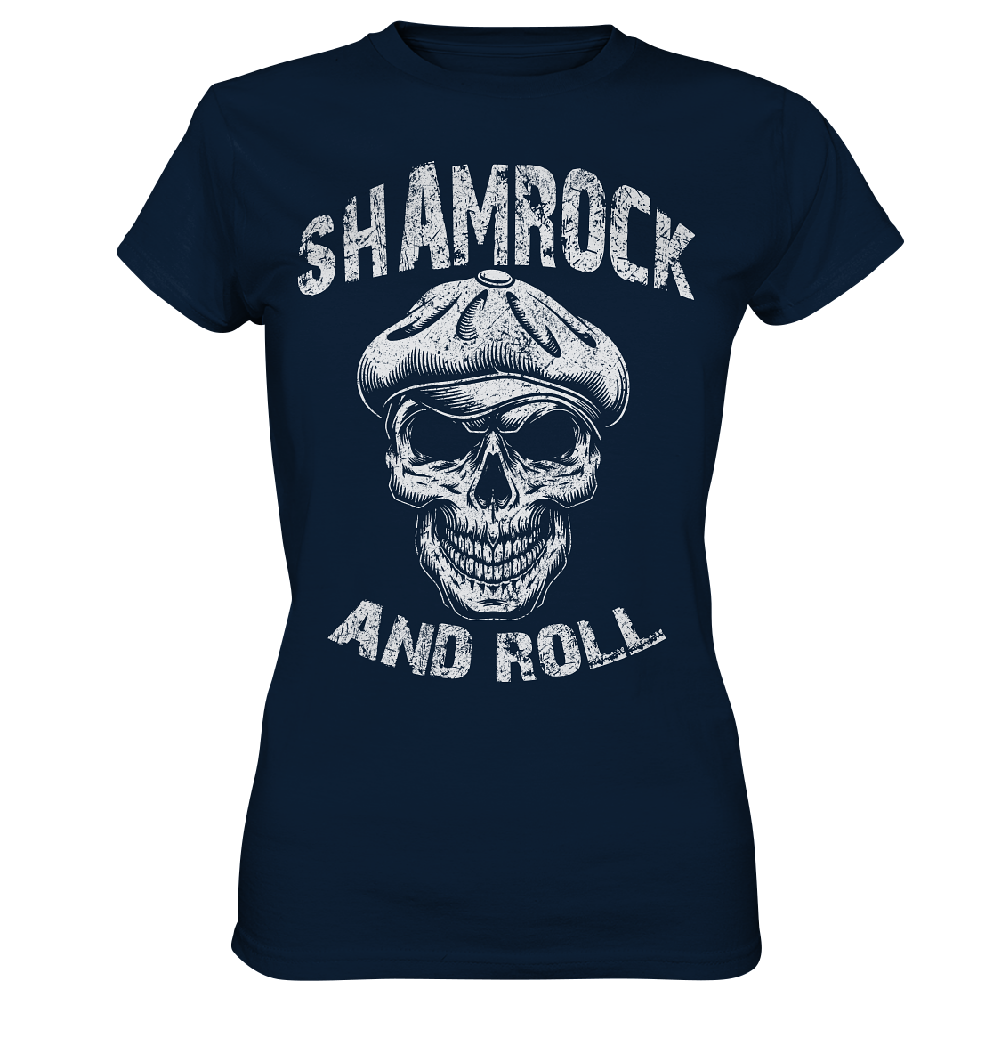Shamrock And Roll "Skull" - Ladies Premium Shirt