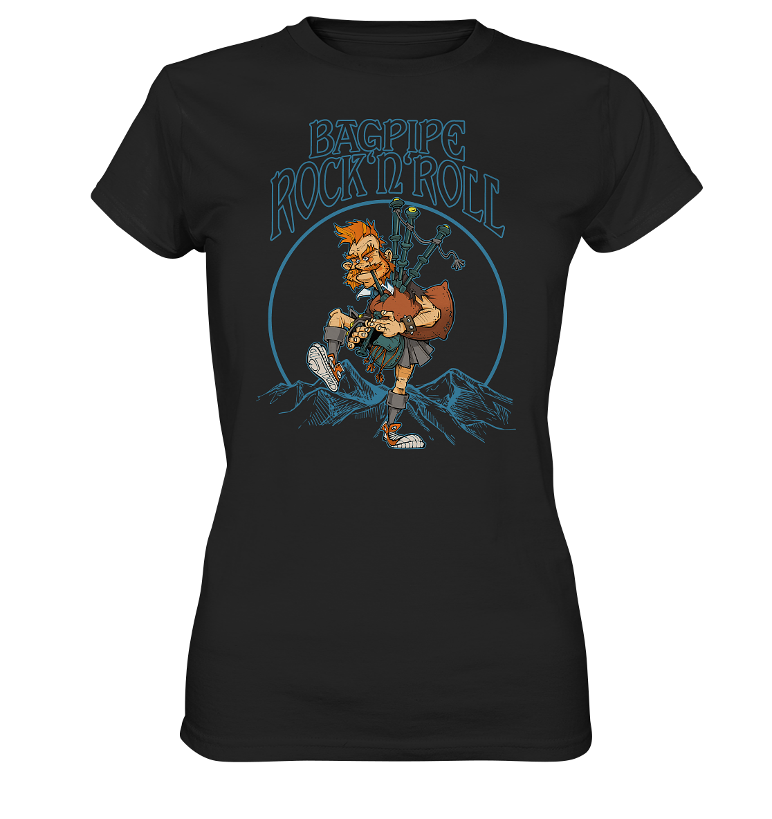 Bagpipe Rock'n'Roll - Ladies Premium Shirt