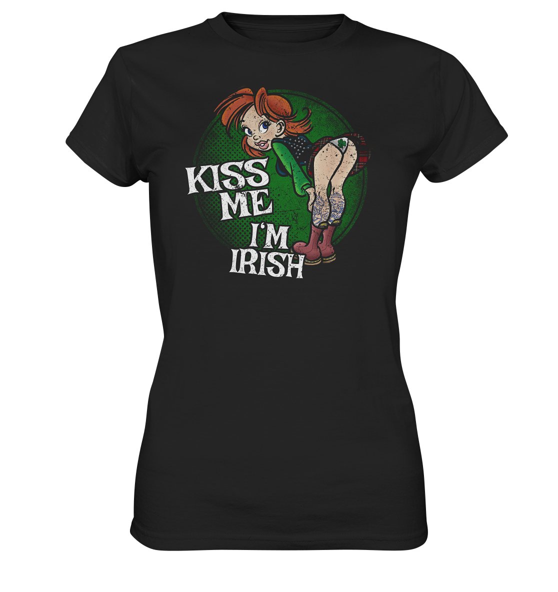 Kiss Me I'm Irish - Ladies Premium Shirt
