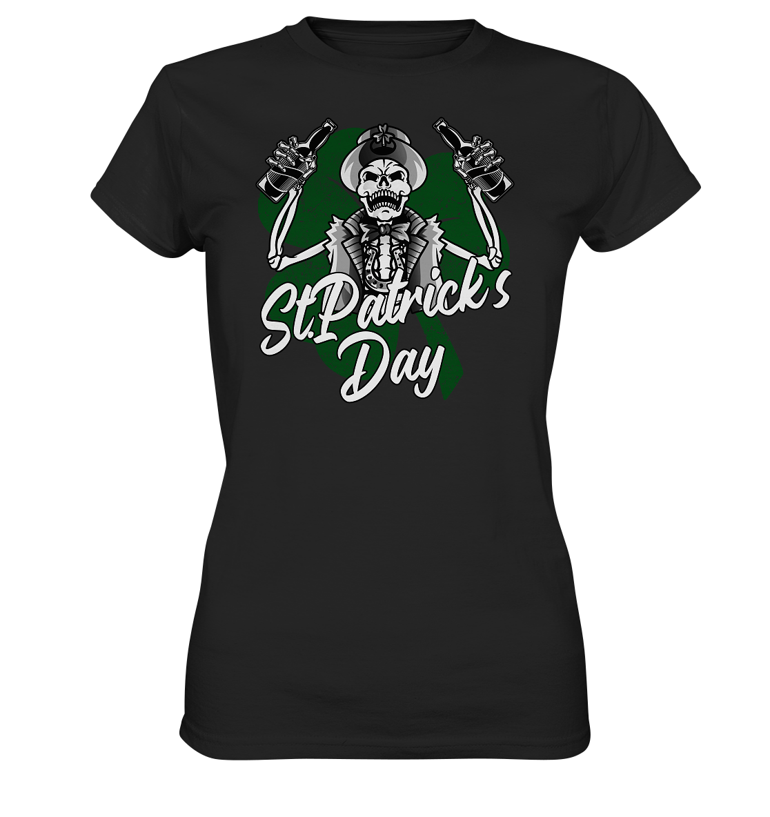 St. Patricks Day "Skeleton" - Ladies Premium Shirt