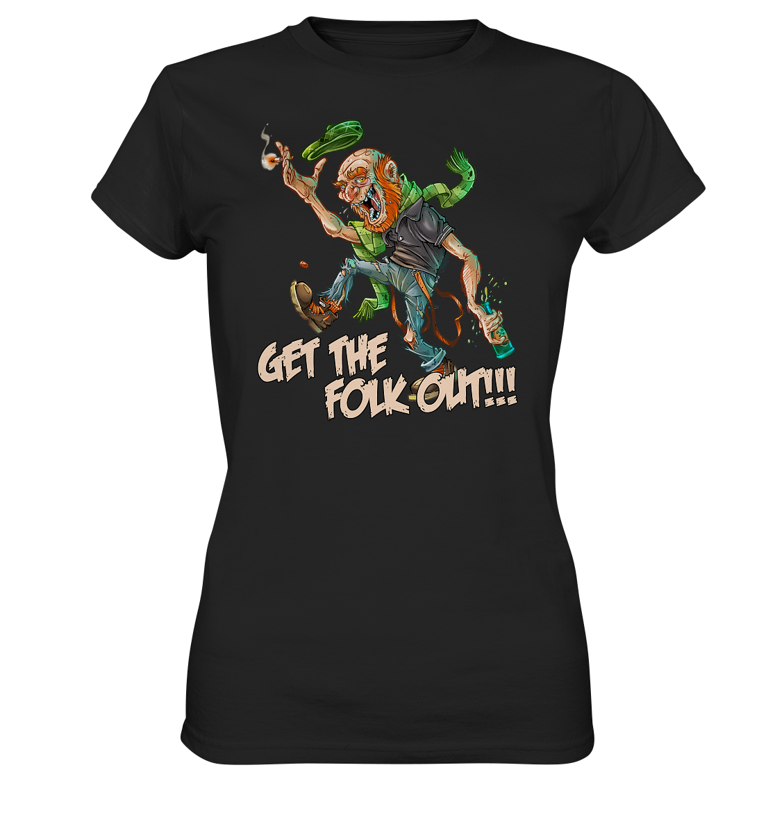 Get The Folk Out - Ladies Premium Shirt