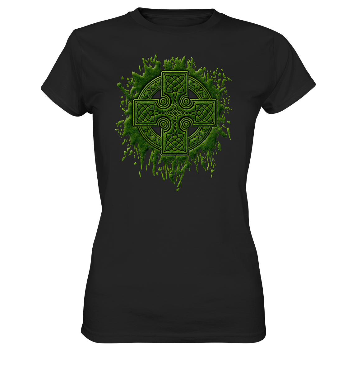 Celtic Cross "Splatter" - Ladies Premium Shirt
