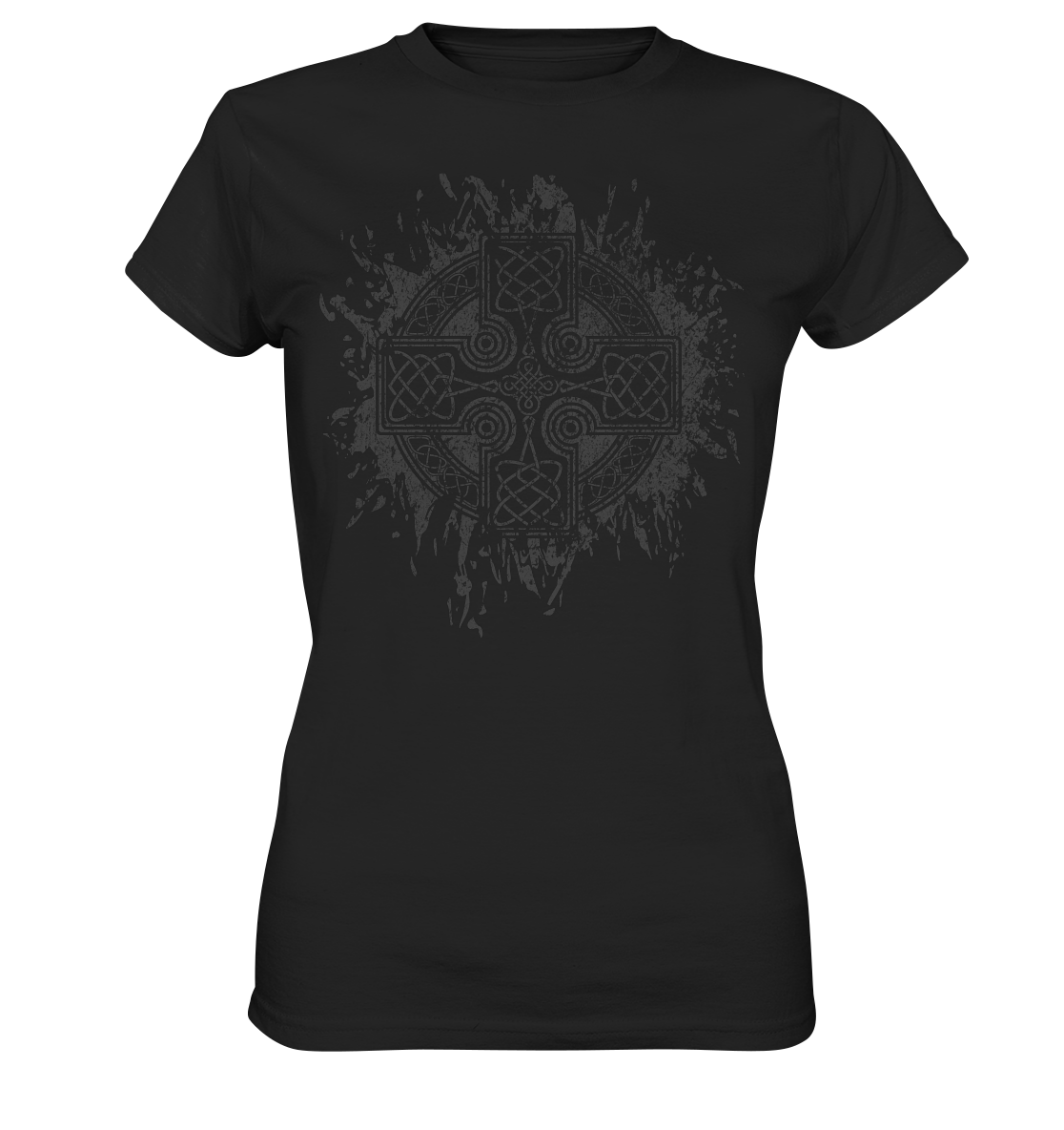 Celtic Cross "Splatter" - Ladies Premium Shirt
