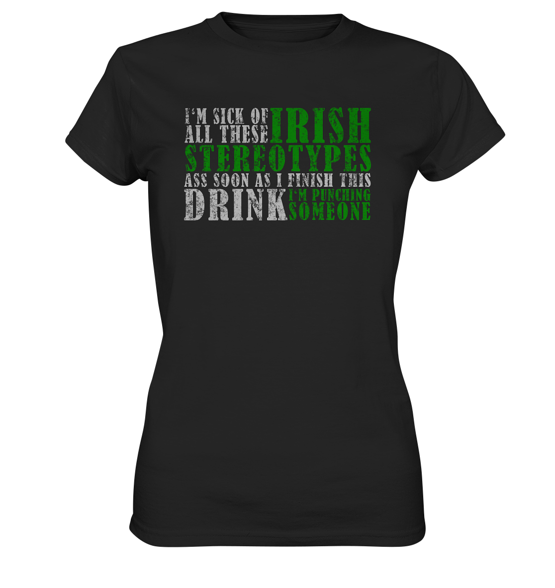 Irish Stereotypes - Ladies Premium Shirt