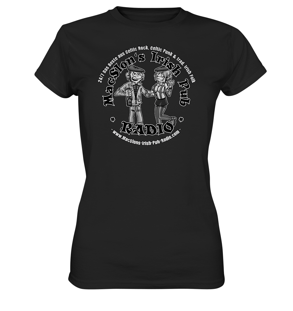 MacSlon's Radio "24/7 - Couple Logo" - Ladies Premium Shirt