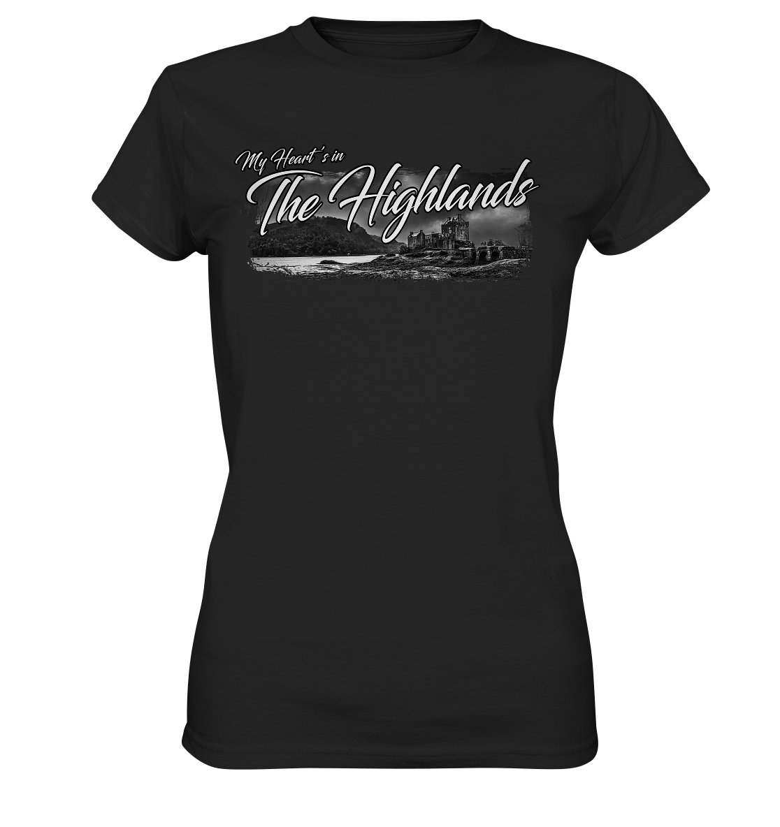 "My Heart's In The Highlands" - Ladies Premium Shirt