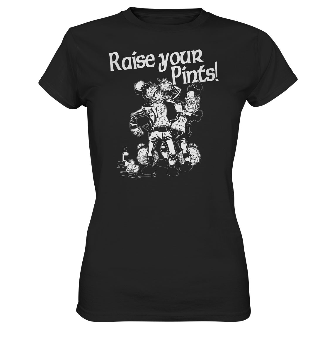 Raise Your Pints "Leprechauns" - Ladies Premium Shirt