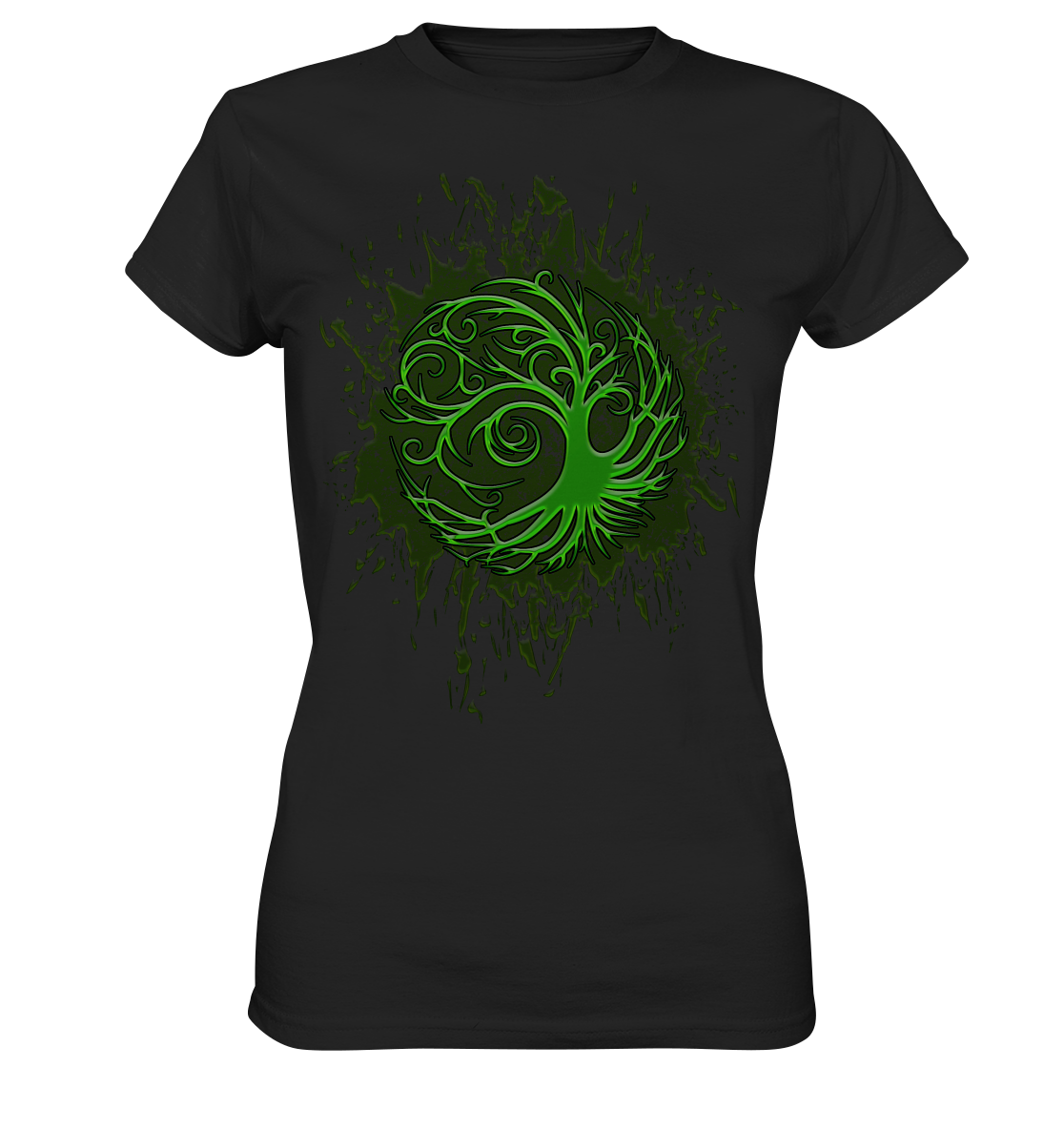 Celtic Tree "Splatter" - Ladies Premium Shirt