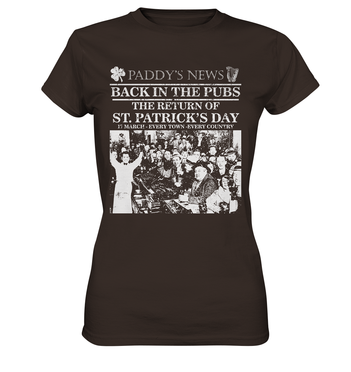 Back In The Pubs "The Return Of St. Patrick's Day" - Ladies Premium Shirt