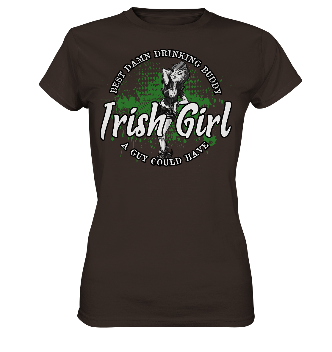 Irish Girl "Drinking Buddy" - Ladies Premium Shirt