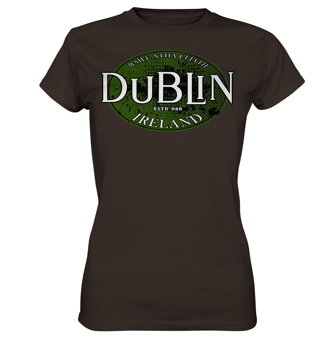 Dublin "Ireland / Baile Átha Cliath / Estd 988" - Ladies Premium Shirt