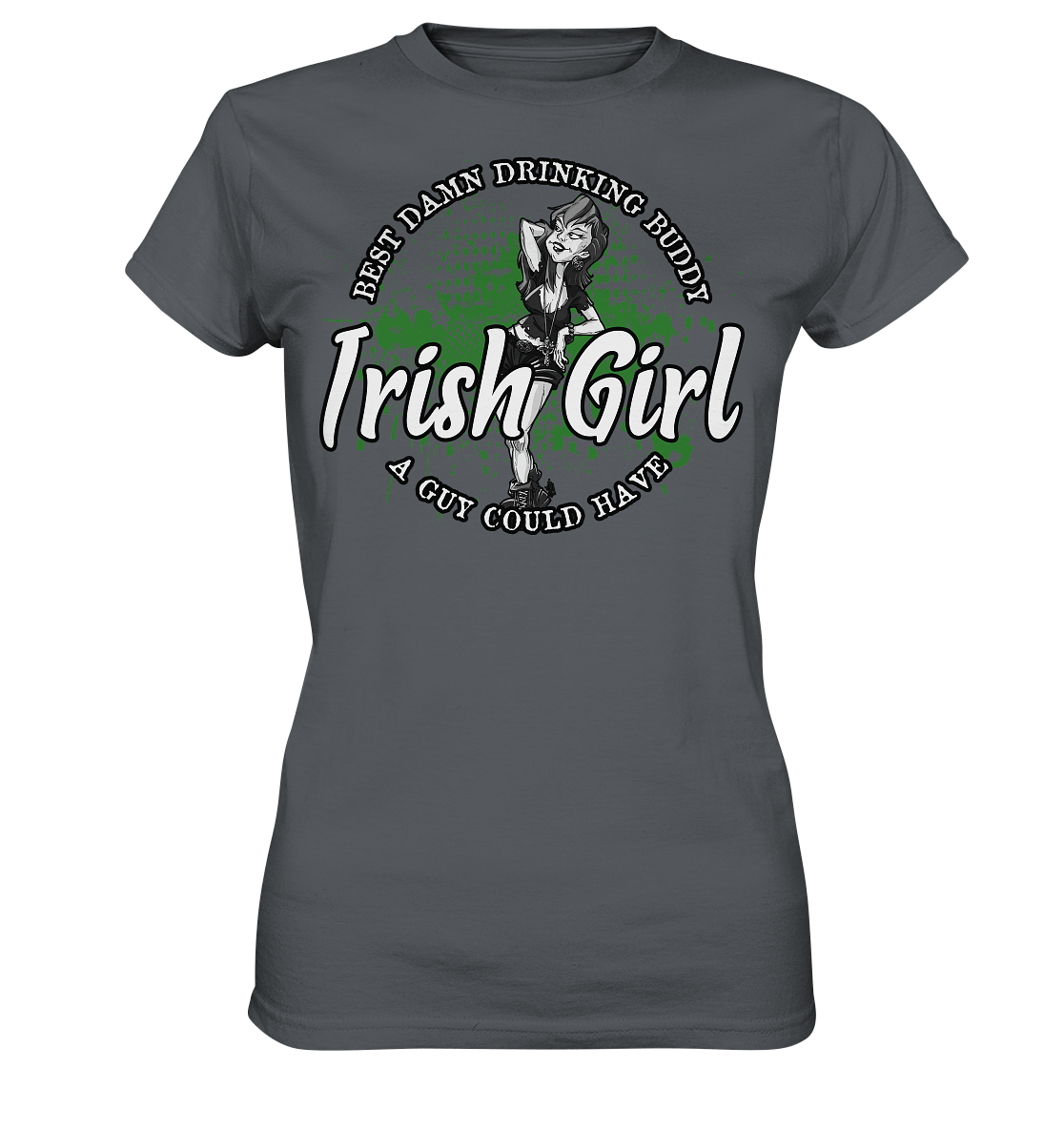 Irish Girl "Drinking Buddy" - Ladies Premium Shirt