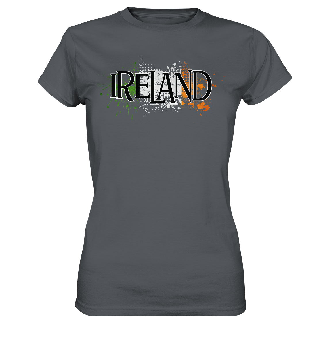 Ireland "Flag Splatter" - Ladies Premium Shirt