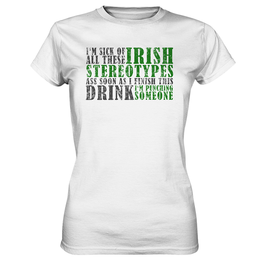 Irish Stereotypes - Ladies Premium Shirt