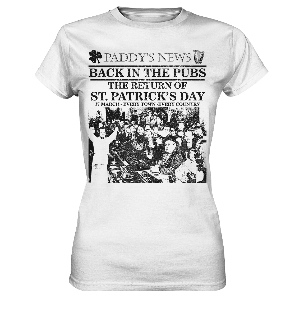 Back In The Pubs "The Return Of St. Patrick's Day" - Ladies Premium Shirt