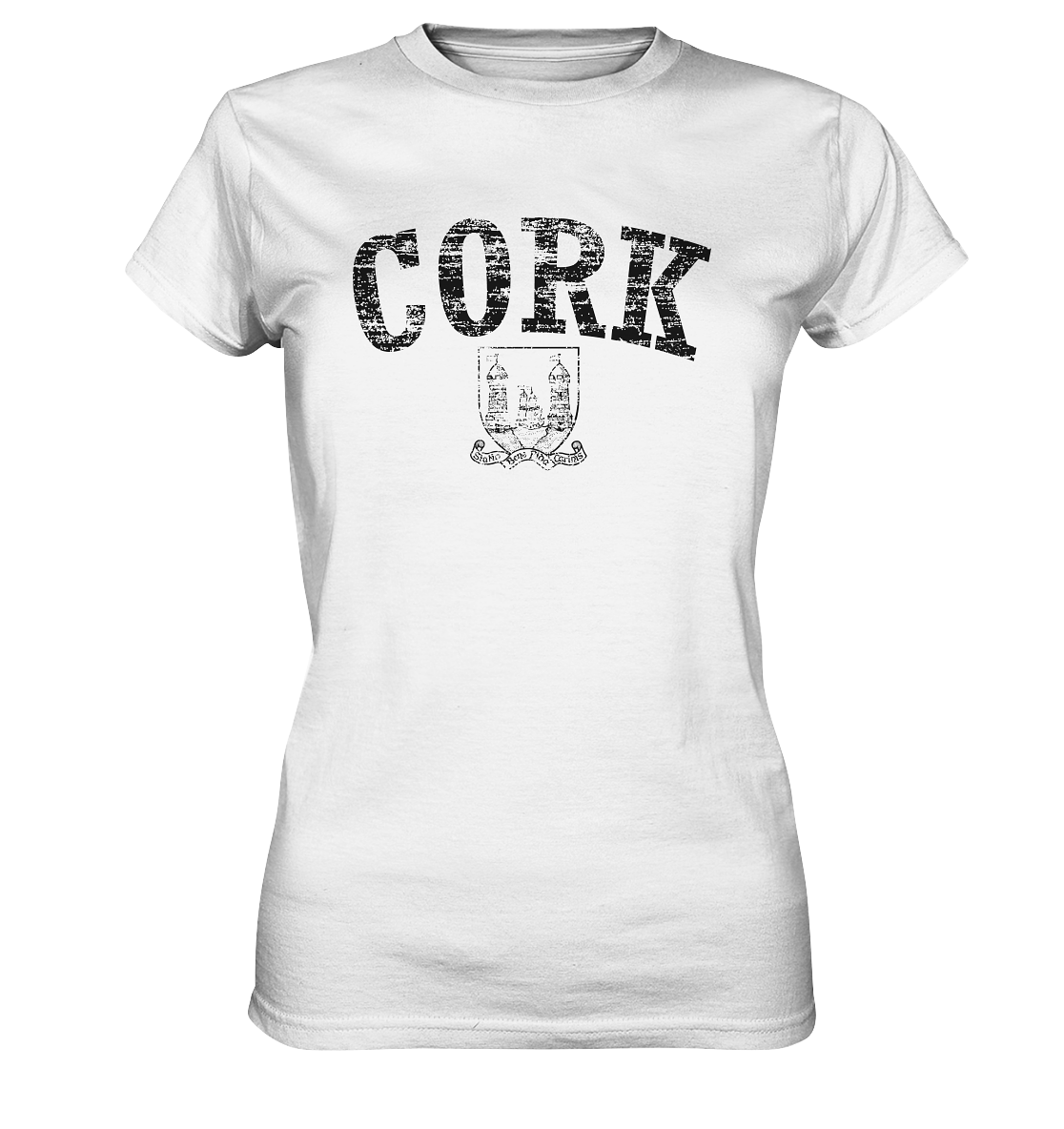 "Cork - Statio Bene Fida Carinis" - Ladies Premium Shirt