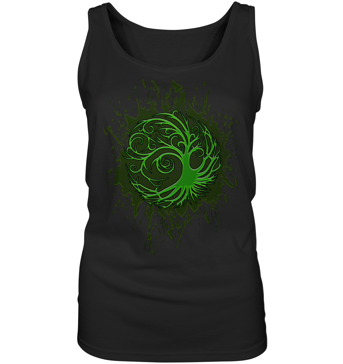 Celtic Tree "Splatter" - Ladies Tank-Top