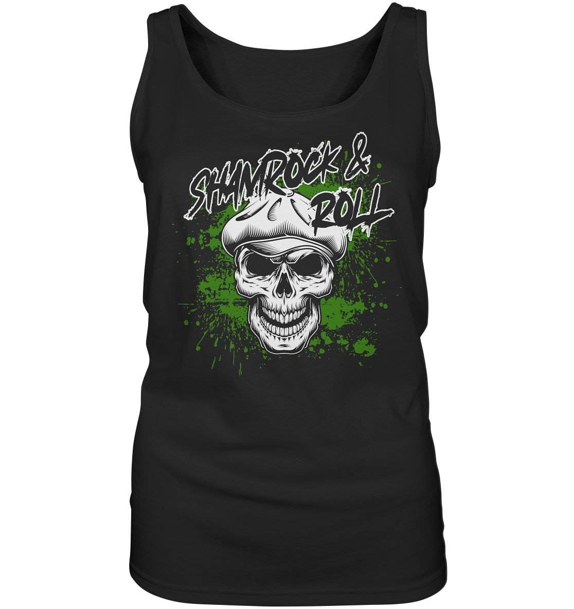 Shamrock And Roll "Skull" - Ladies Tank-Top