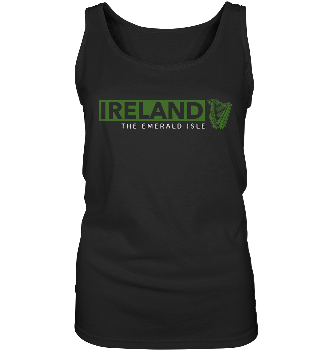 Ireland "The Emerald Isle / Harp" - Ladies Tank-Top