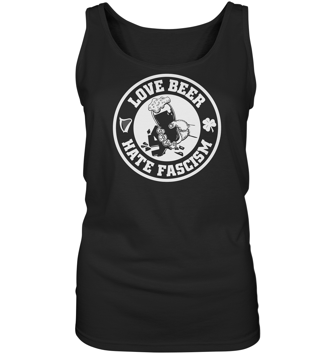 Love Beer - Hate Fascism - Ladies Tank-Top