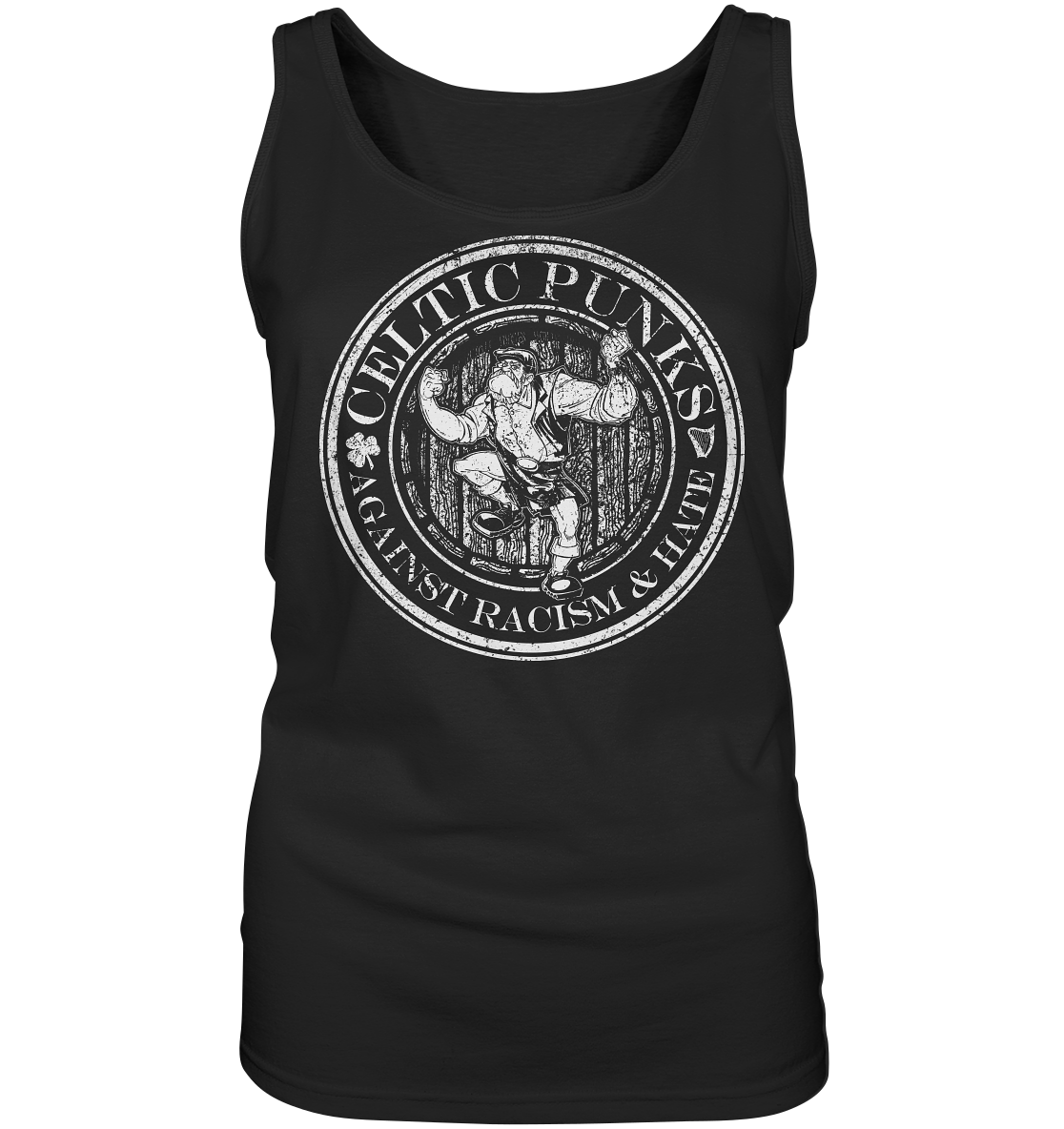 Celtic Punks "Against Racism & Hate" - Ladies Tank-Top