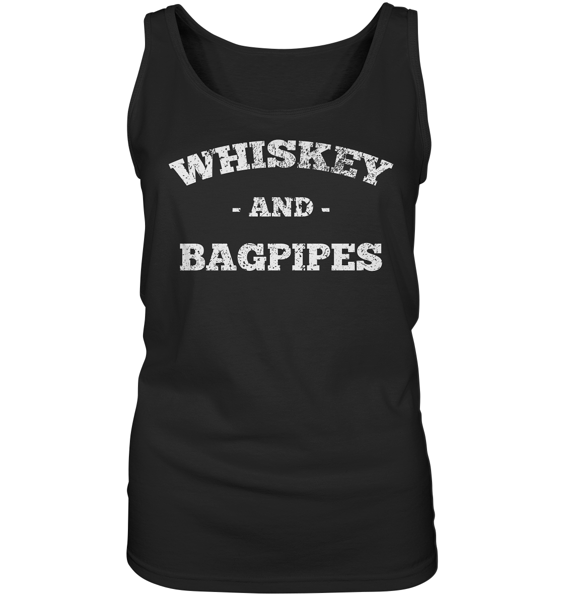 "Whiskey & Bagpipes" - Ladies Tank-Top