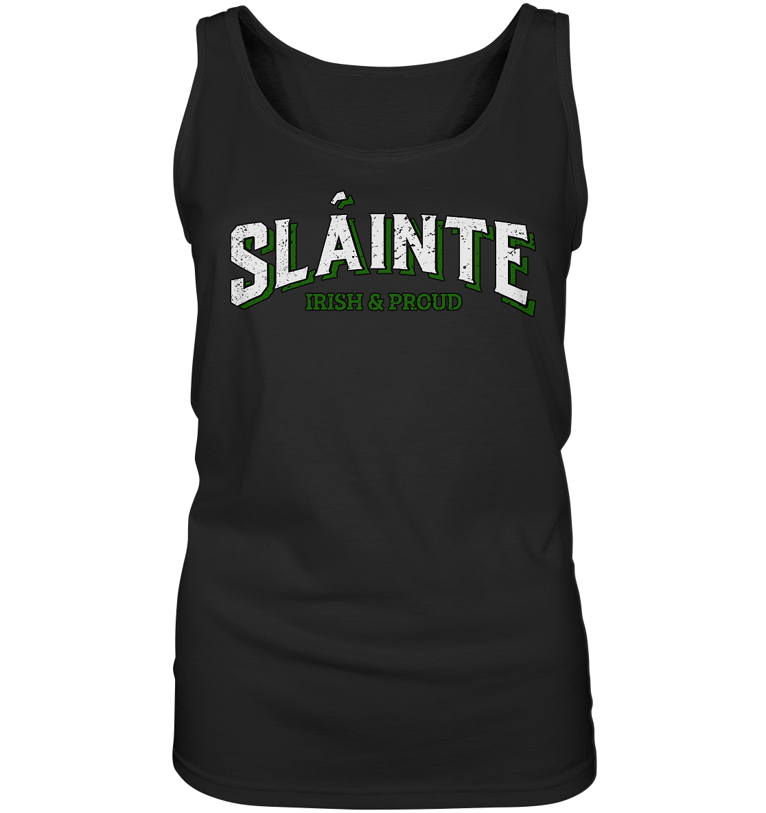 Sláinte "Irish & Proud" - Ladies Tank-Top