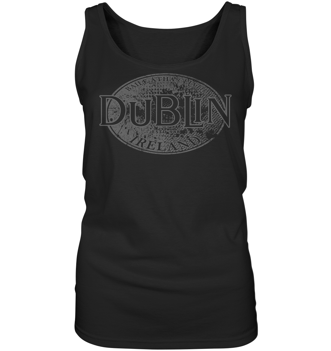 Dublin "Ireland / Baile Átha Cliath / Estd 988" - Ladies Tank-Top
