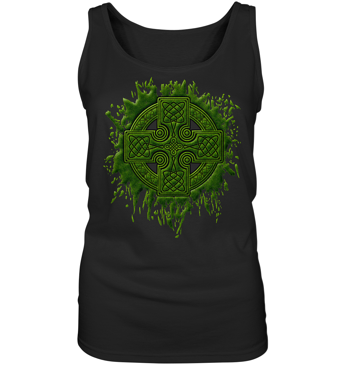 Celtic Cross "Splatter" - Ladies Tank-Top