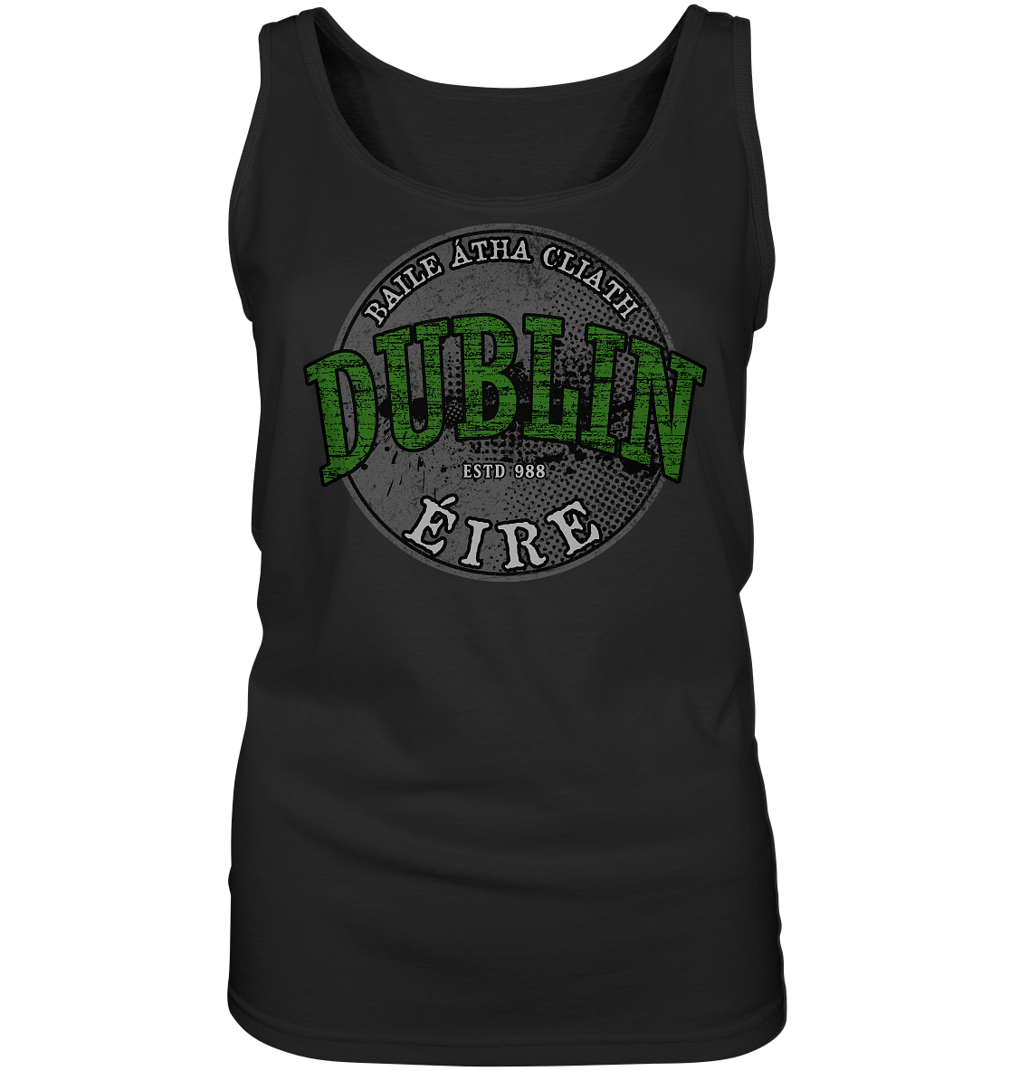 Dublin "Estd 988 / Baile Átha Cliath / Éire" - Ladies Tank-Top