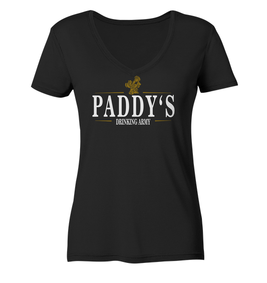 Paddy's "Drinking Army" - Ladies V-Neck Shirt