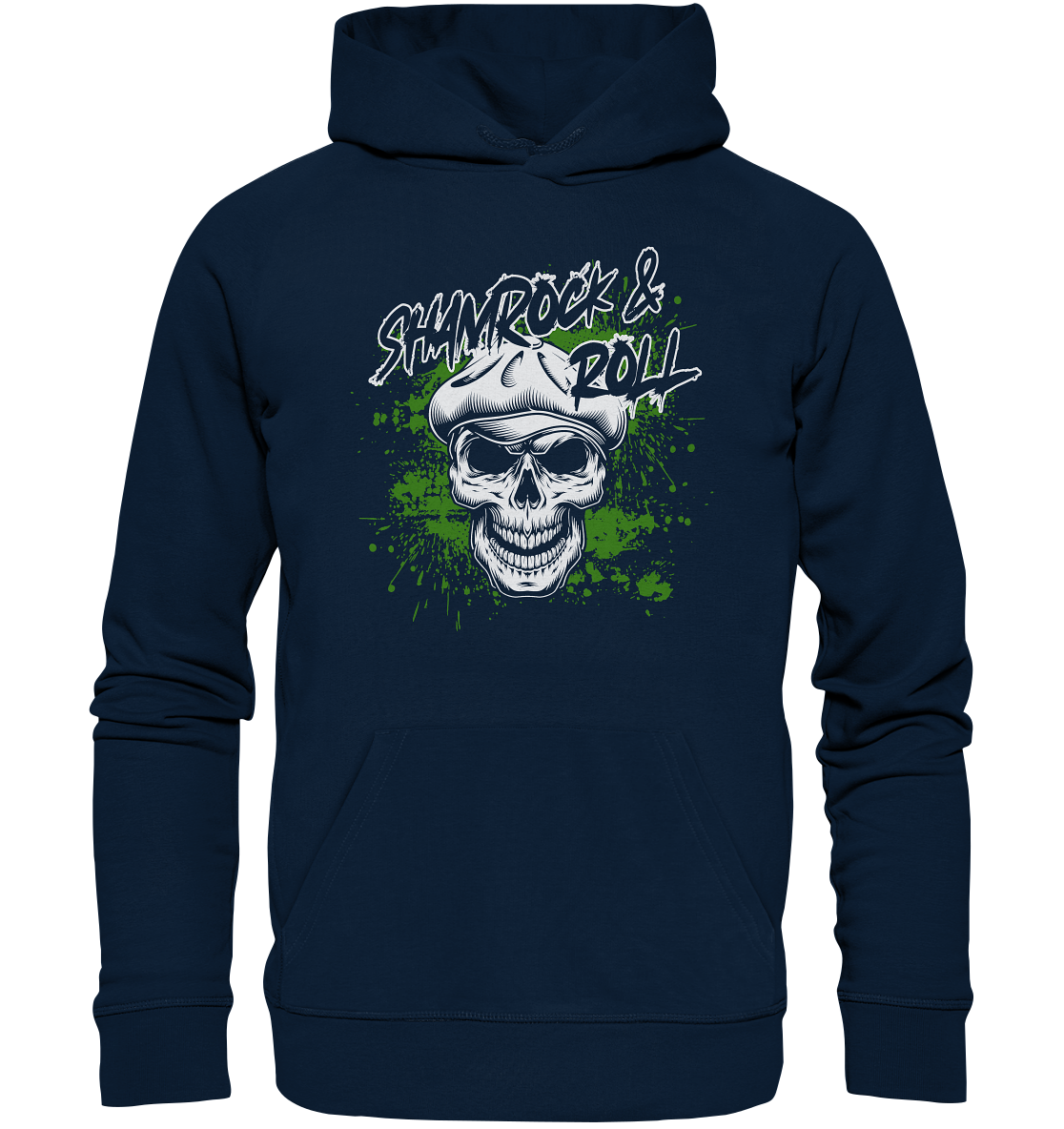 Shamrock And Roll "Skull" - Organic Hoodie