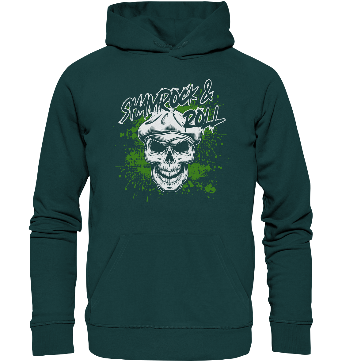 Shamrock And Roll "Skull" - Organic Hoodie