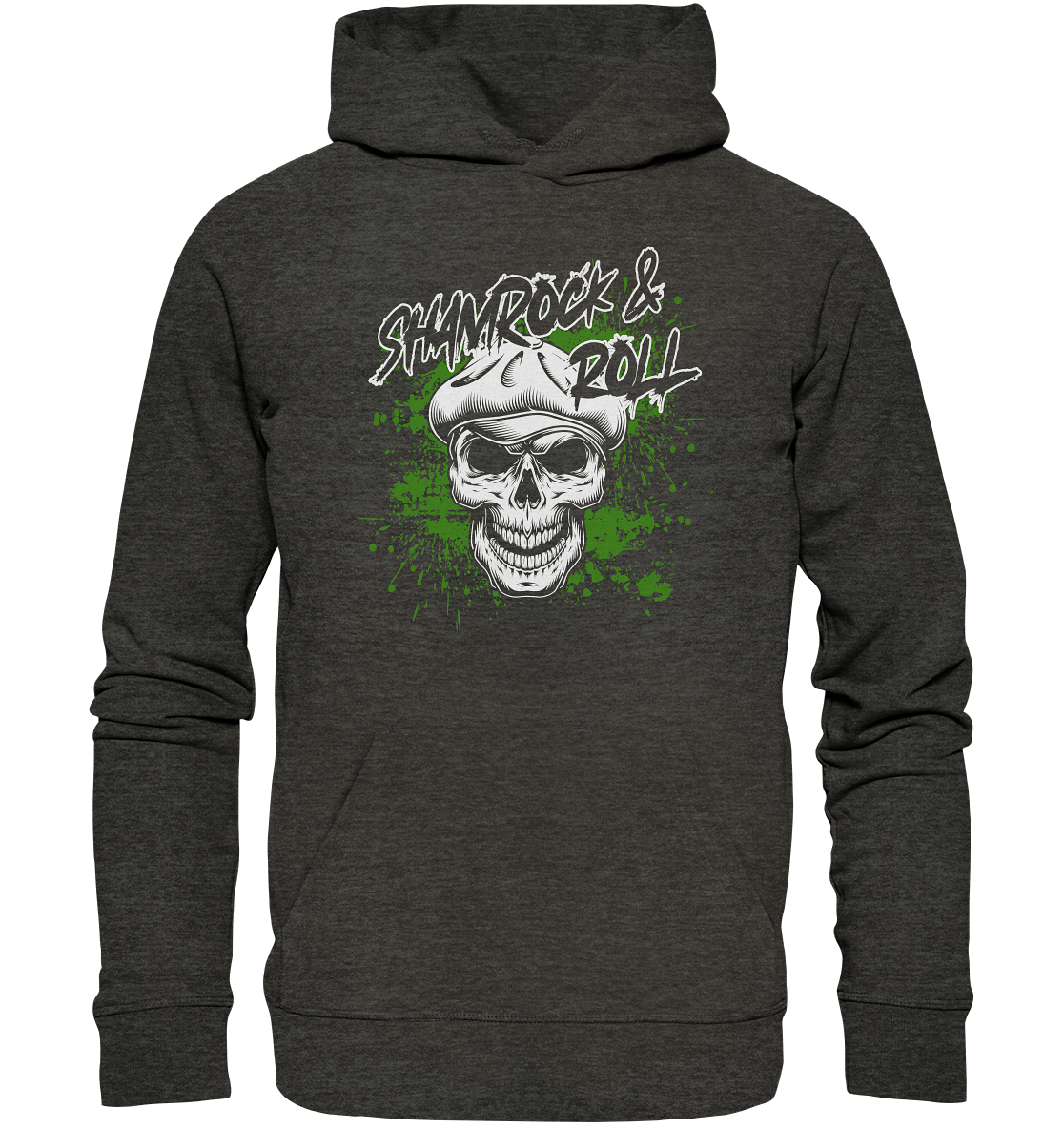 Shamrock And Roll "Skull" - Organic Hoodie