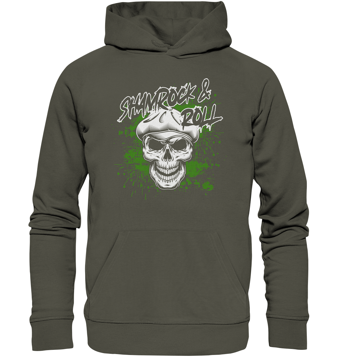 Shamrock And Roll "Skull" - Organic Hoodie