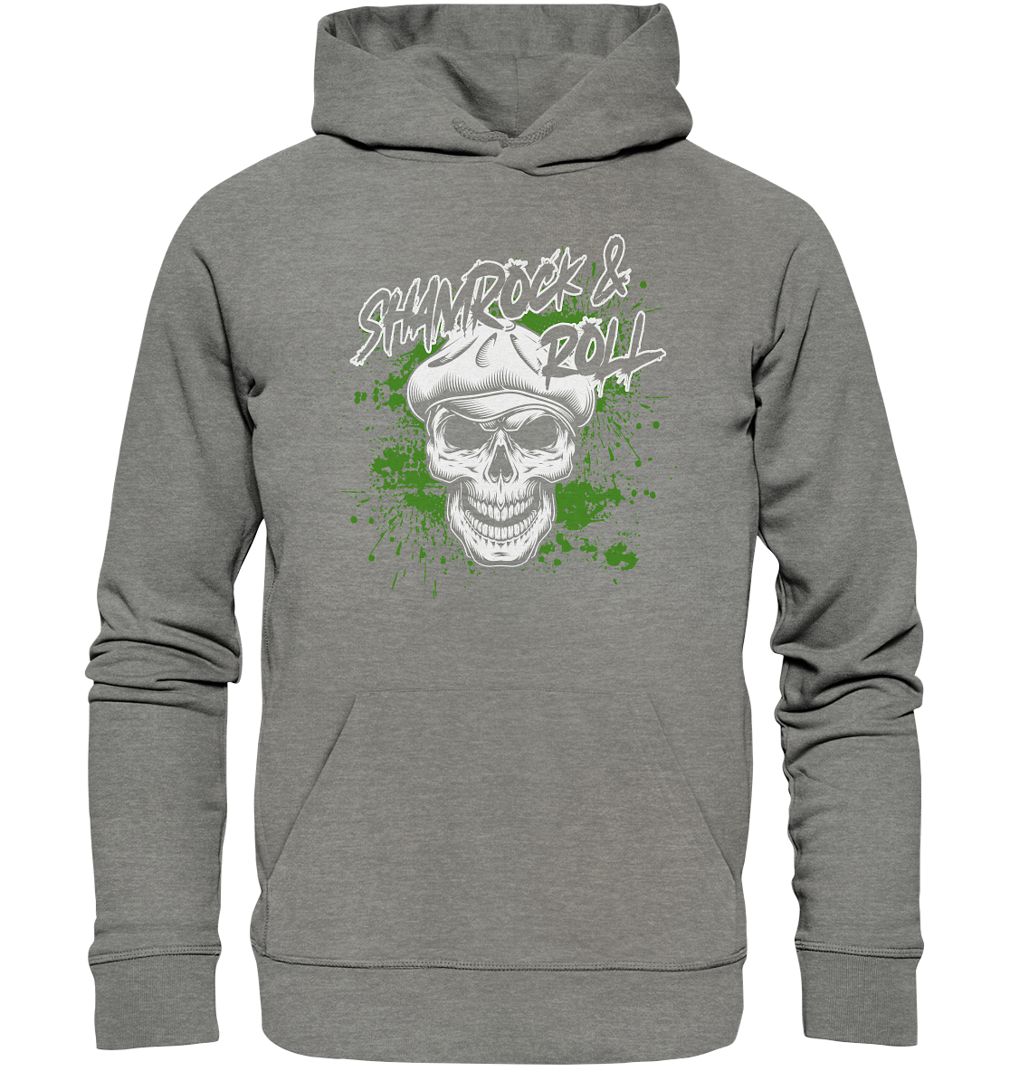 Shamrock And Roll "Skull" - Organic Hoodie