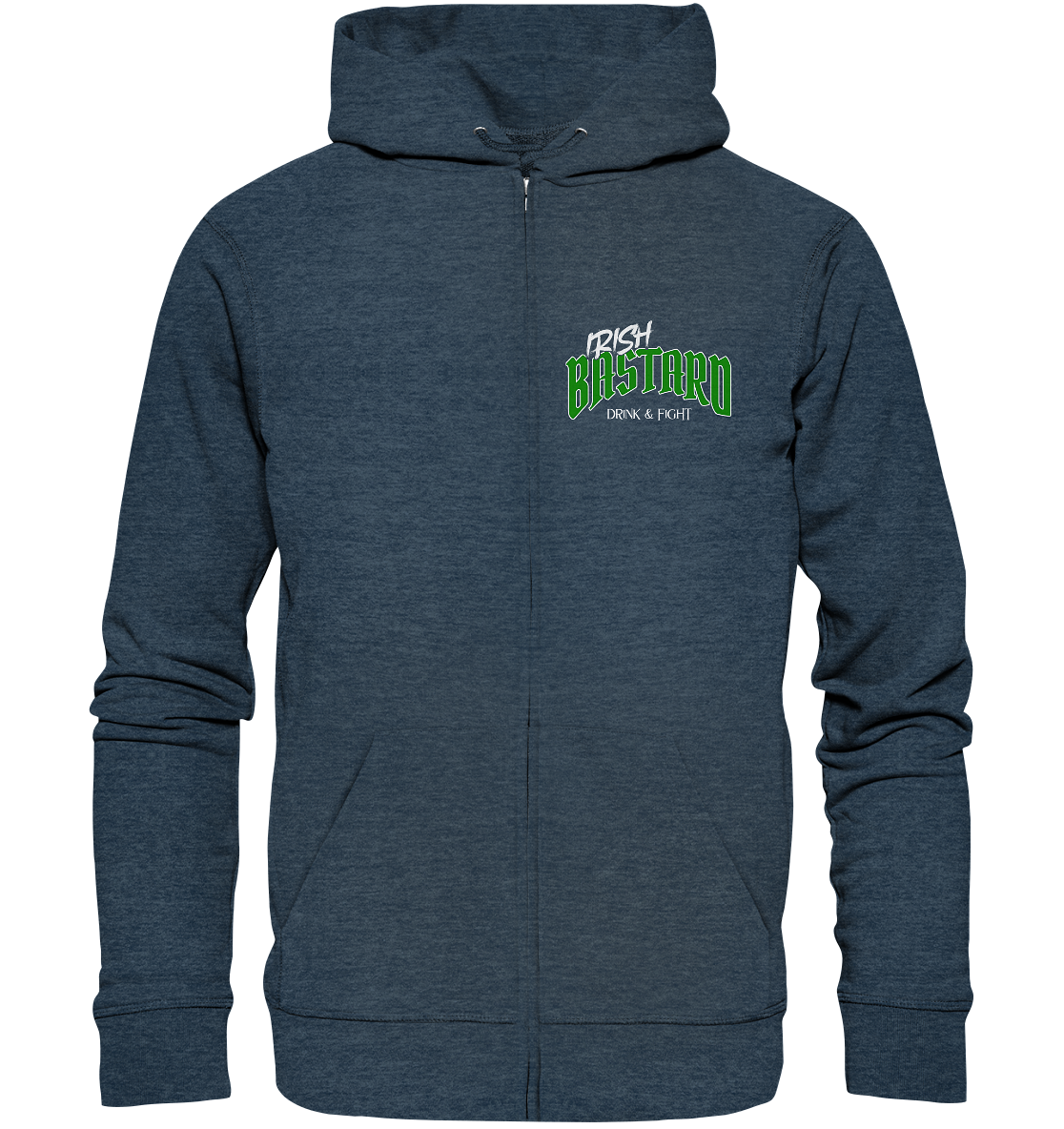 Irish Bastard "Drink & Fight" - Organic Zipper
