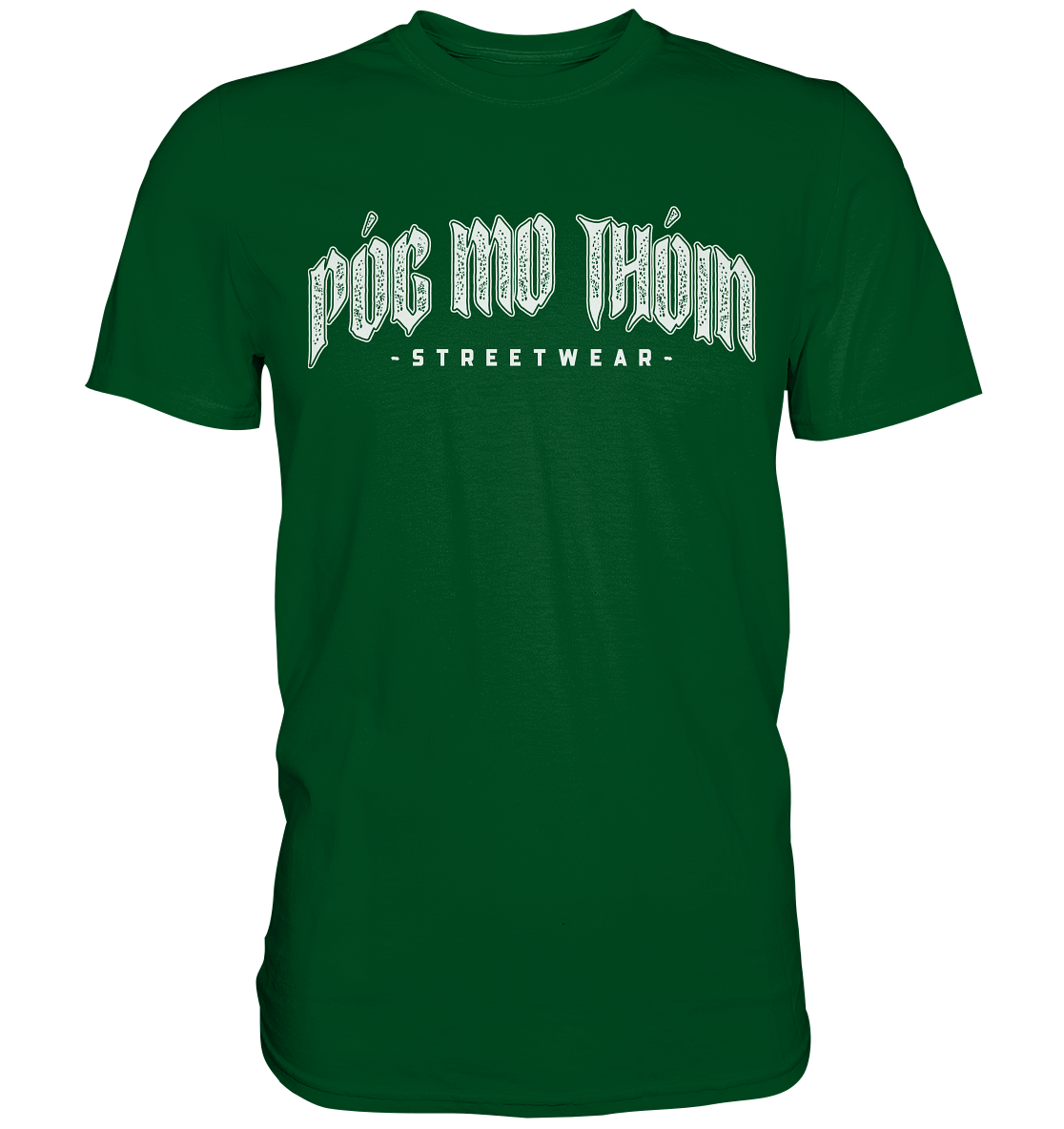 Póg Mo Thóin Streetwear "White Logo" - Premium Shirt