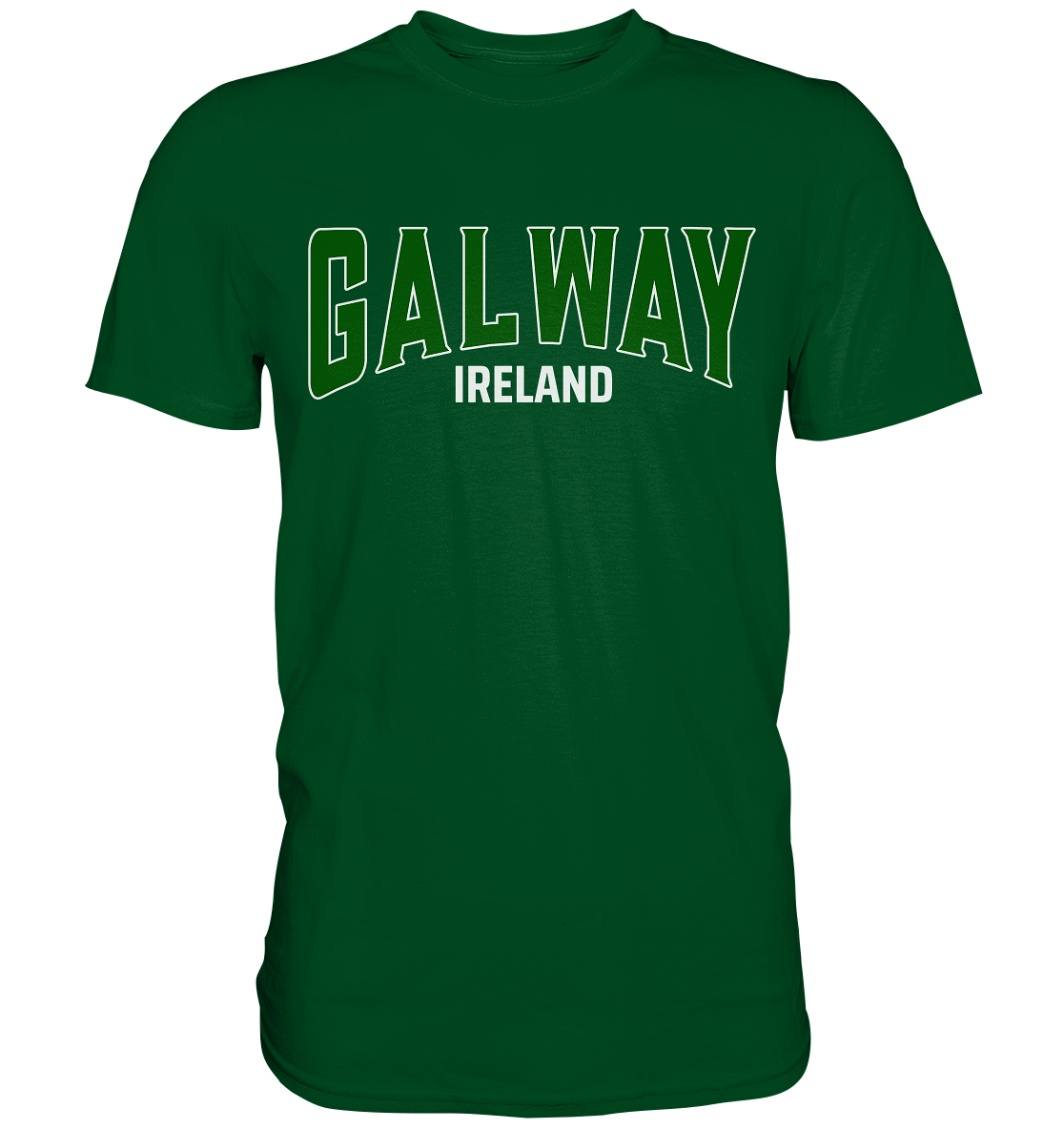 Galway / Ireland "Green Logo" - Premium Shirt