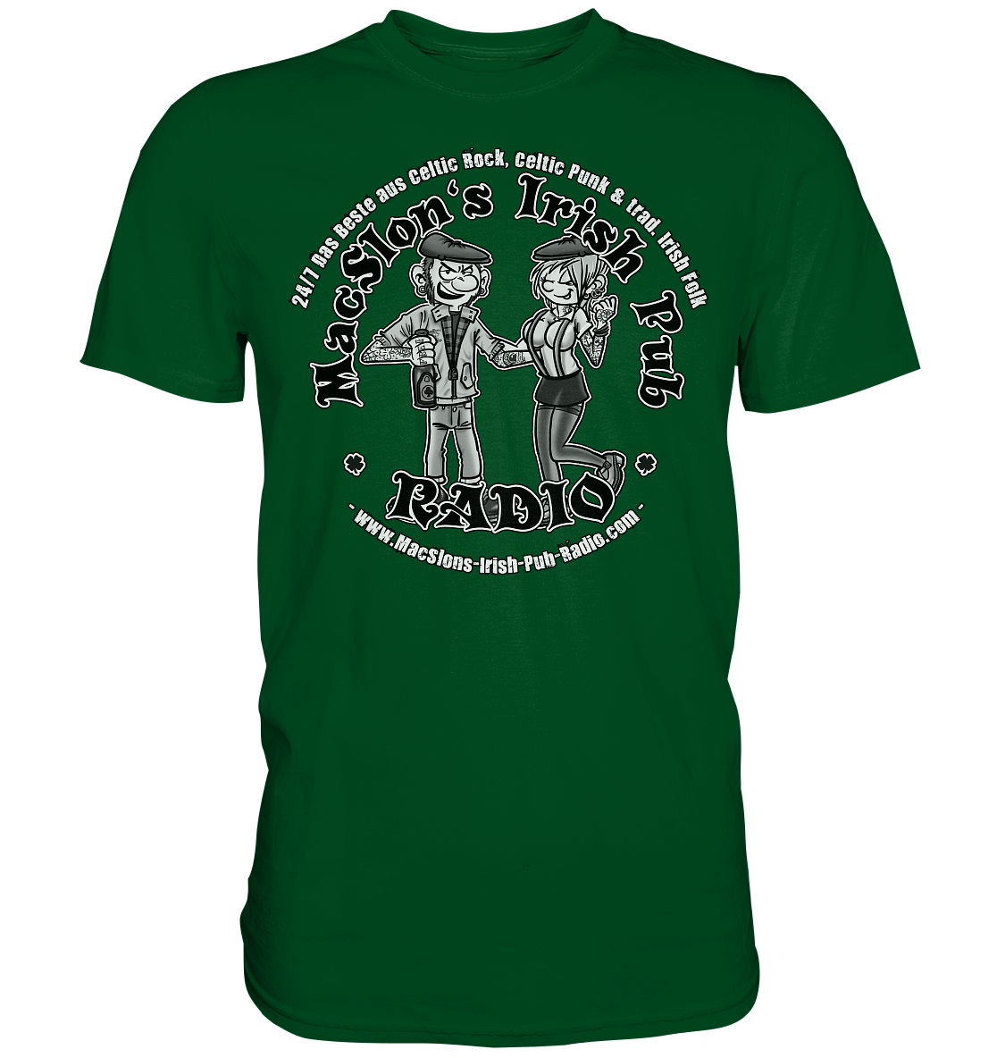 MacSlon's Radio "24/7 - Couple Logo" - Premium Shirt