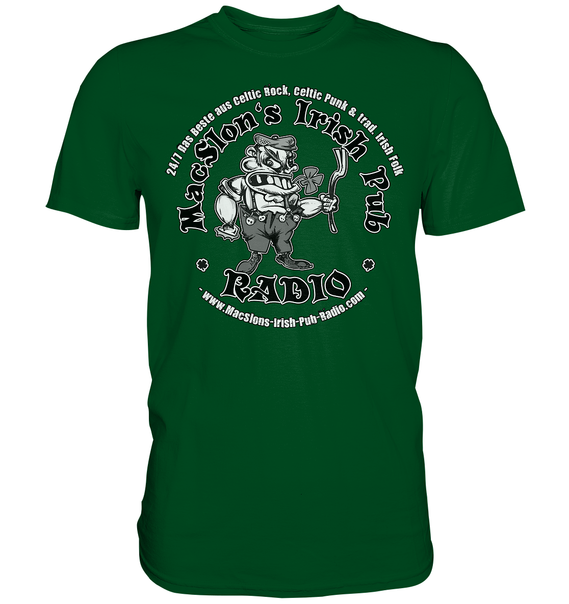 MacSlon's Radio "24/7 - Shitface Bastard Logo" - Premium Shirt