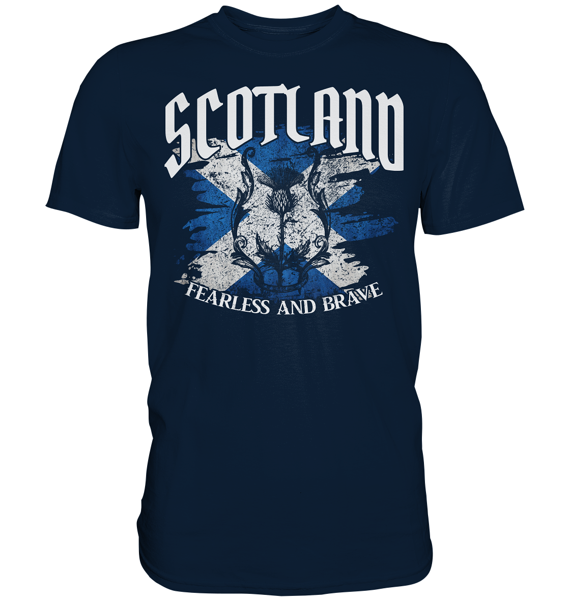 Scotland "Fearless and Brave / Splatter" - Premium Shirt